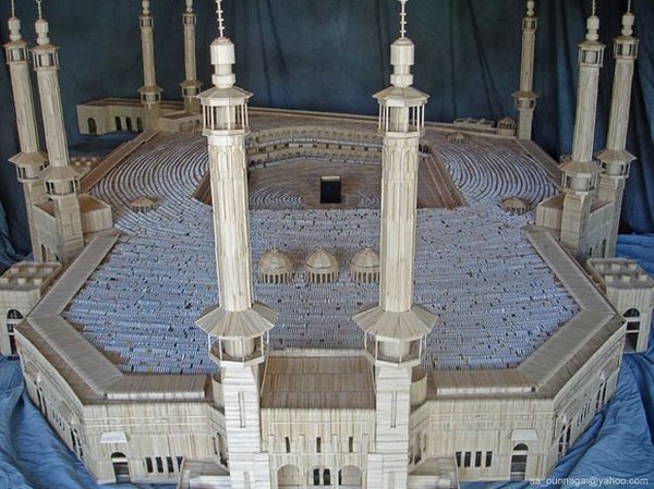 toothpicks 07 A Miniature City Made out of Millions of Toothpicks