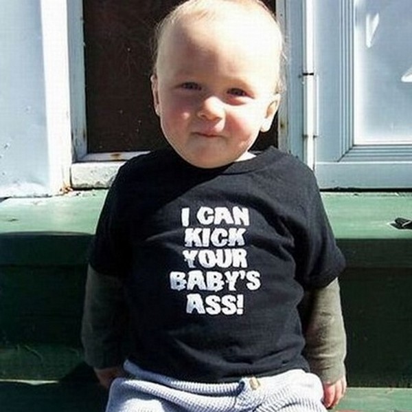 hilarious baby t shirts 16 Hilarious Baby T Shirts