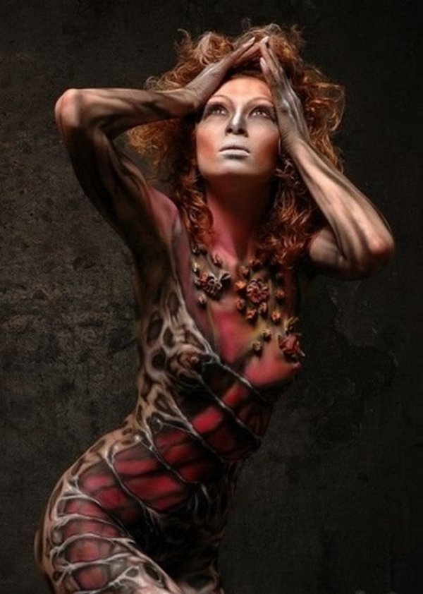 body painting art 33 Incredible Painting on Human Body