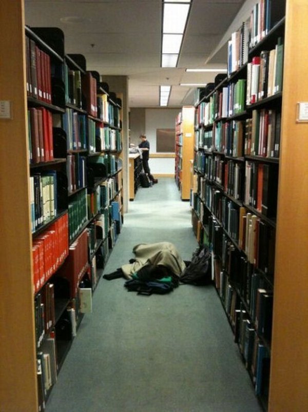 sleeping in library 14 Sleeping In The Library