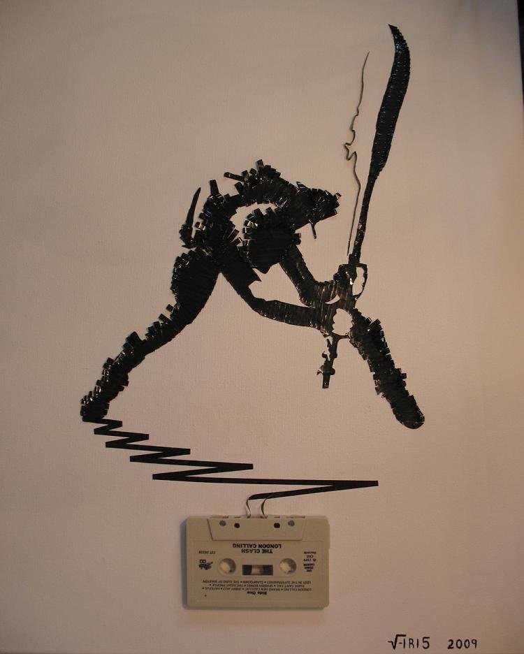 tape art by erika iris simmons 06 Unbelievable Tape Art Like Youve Never Seen Before