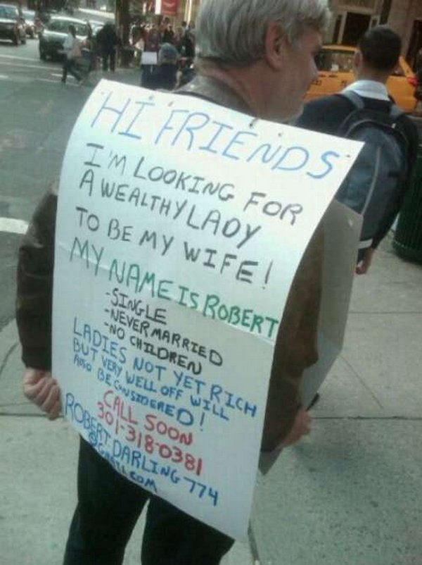homeless signs 12 Creative Hilarious But Sad Homeless Signs