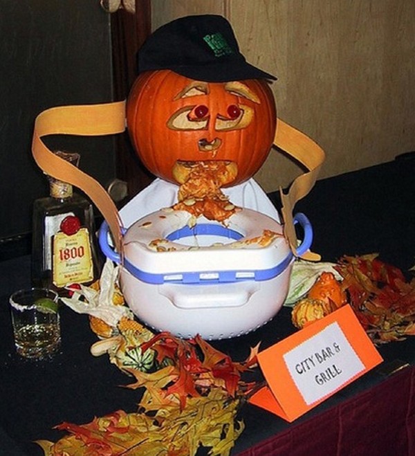 drunk pumpkins 10 Pumpkins + Alcohol = Not Feeling So Good