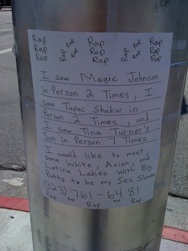 funniest signs on telephone poles 10 Top 10 Funniest Signs on Telephone Poles