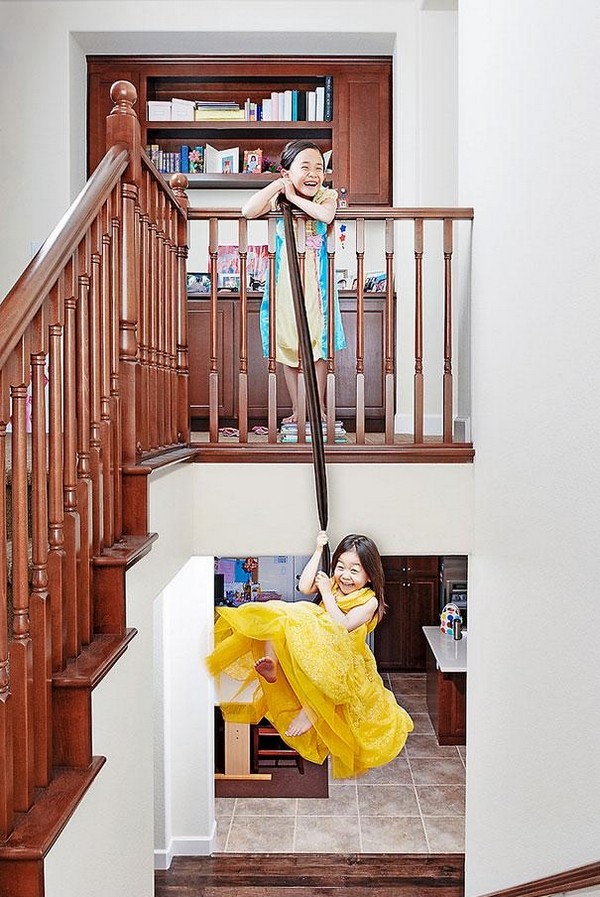 creative dad takes crazy photos of daughters 09 Creative Dad Takes Crazy Photos Of Daughters