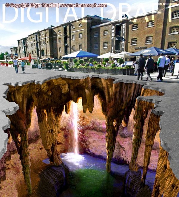 Extraordinary 3D Sidewalk Art Photos