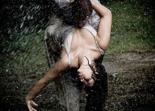There Is Something Powerful About The Kissing In The Rain…