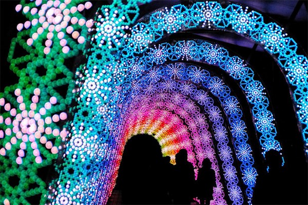 Unreal Light Show: Winter Light Festival in Japan